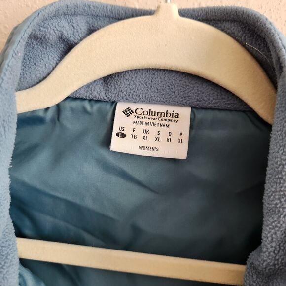 Columbia Women's Size Large Blue Quilted Zippered Vest Jacket - Picture 6 of 9